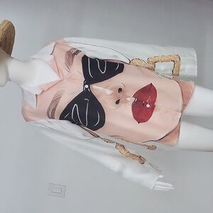 Button Down Printed Top